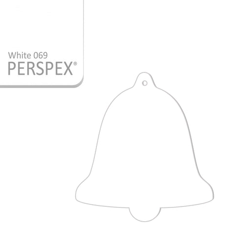 Acrylic Christmas Bell Blanks (8cm) - Laserworksuk