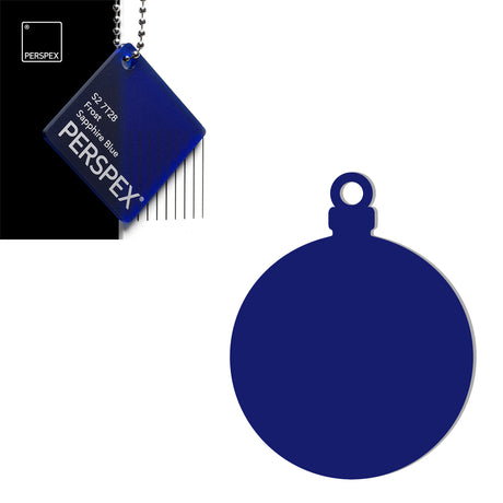 Acrylic Christmas Bauble Blanks (6cm Pack of 12) - Laserworksuk