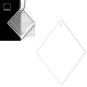 Acrylic Diamond Blank (10cm Pack of 5) - Laserworksuk
