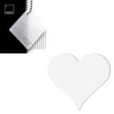 Acrylic Heart Blanks (8cm Pack of 7) - Laserworksuk