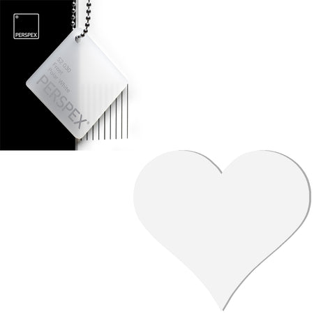 Acrylic Heart Blanks (6cm Pack of 9) - Laserworksuk