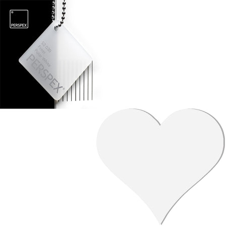 Acrylic Heart Blanks (15cm Pack of 4) - Laserworksuk