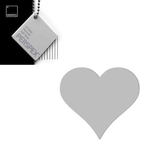 Acrylic Heart Blanks (8cm Pack of 7) - Laserworksuk