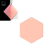 Acrylic Hexagon Blanks (15cm Pack of 3) - Laserworksuk