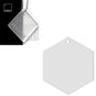 Acrylic Hexagon Blanks (15cm Pack of 3) - Laserworksuk