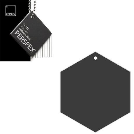 Acrylic Hexagon Blanks (15cm Pack of 3) - Laserworksuk