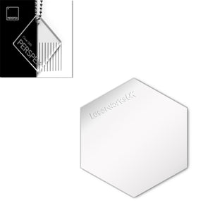 Acrylic Hexagon Blanks (8cm Pack of 6) - Laserworksuk