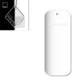 Acrylic Rectangle Keyring Blank Fobs (8cm Pack of 10) - Laserworksuk