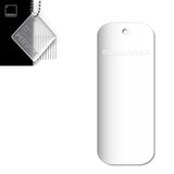 Acrylic Rectangle Keyring Blank Fobs (8cm Pack of 10) - Laserworksuk