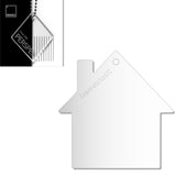 Acrylic New Home Keyring - Acrylic House Blank - Laserworksuk