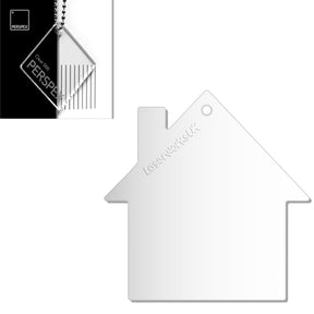 Acrylic New Home Keyring - Acrylic House Blank - Laserworksuk