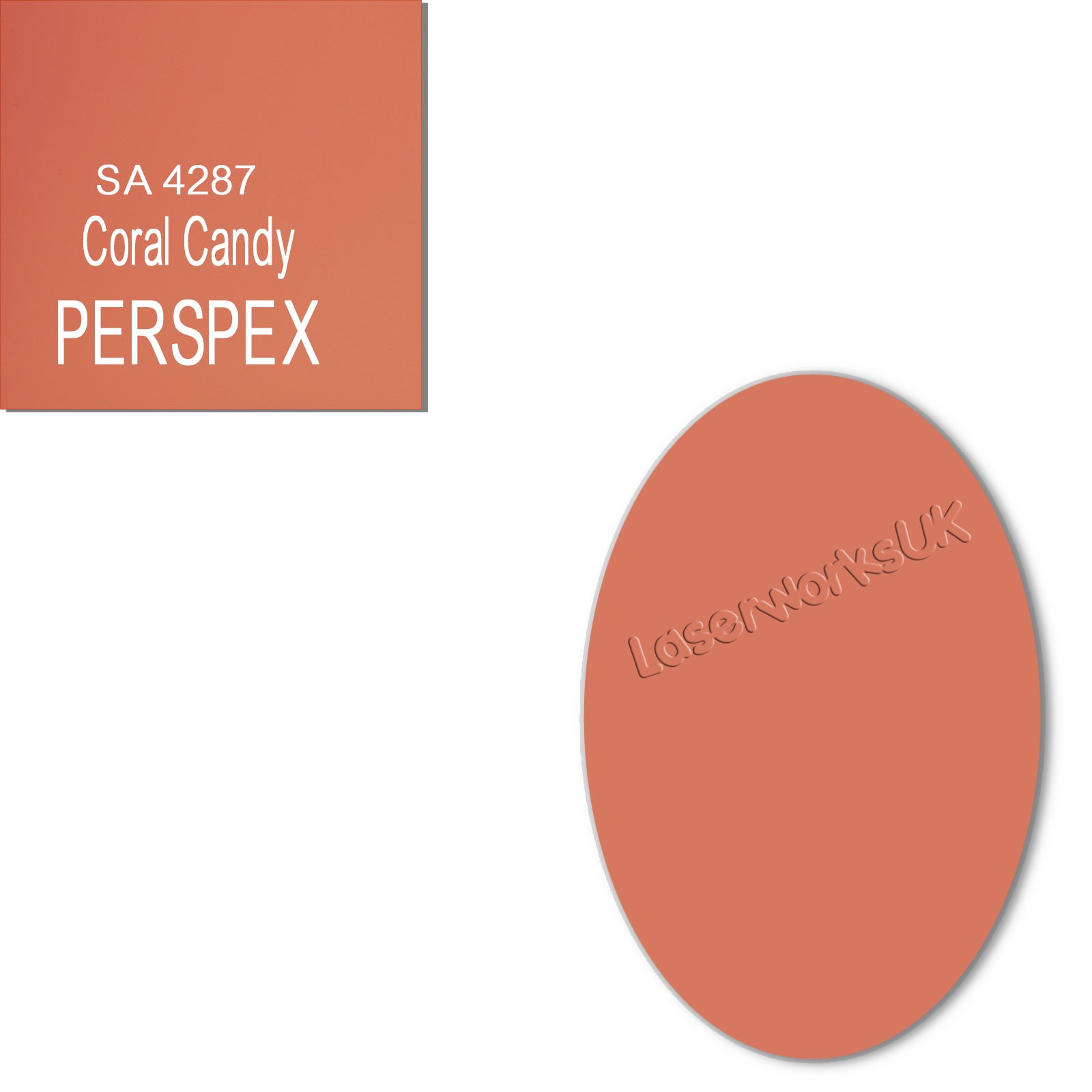 Acrylic Oval Blanks (8cm Pack of 6) - Laserworksuk