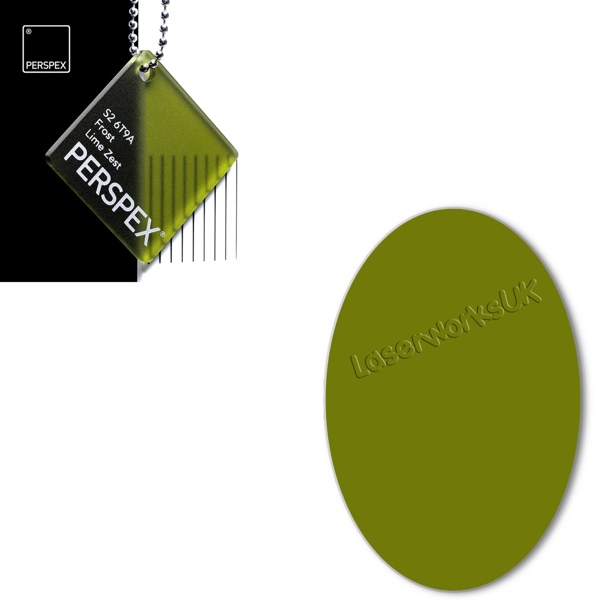 Acrylic Oval Blanks (6cm Pack of 7) - Laserworksuk