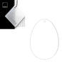 Acrylic Oval Blanks (12cm Pack of 4) - Laserworksuk