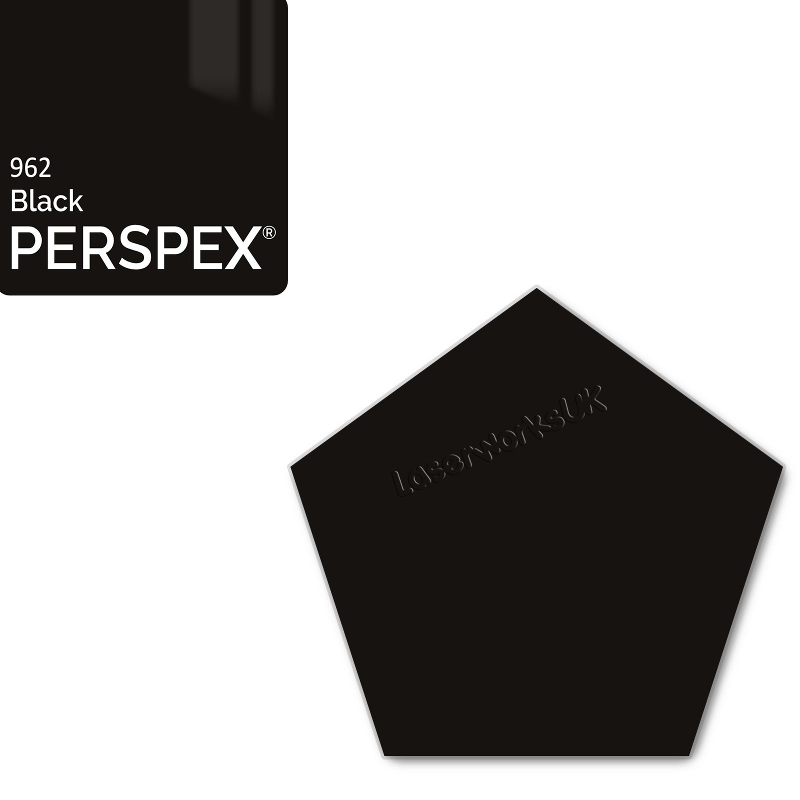 Acrylic Pentagon Blanks (8cm Pack of 6) - Laserworksuk