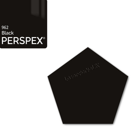 Acrylic Pentagon Blanks (10cm Pack of 5) - Laserworksuk