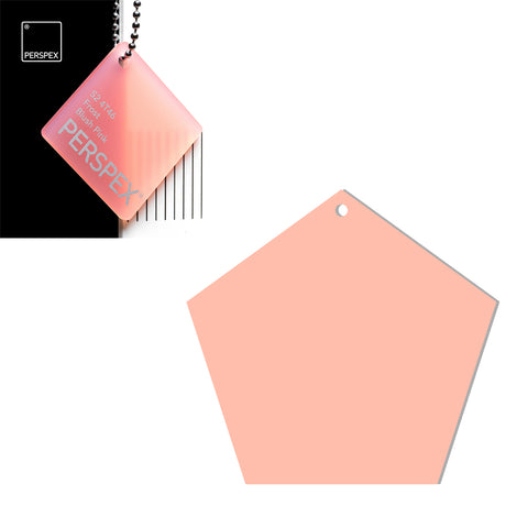 Acrylic Pentagon Blanks (8cm Pack of 6) - Laserworksuk