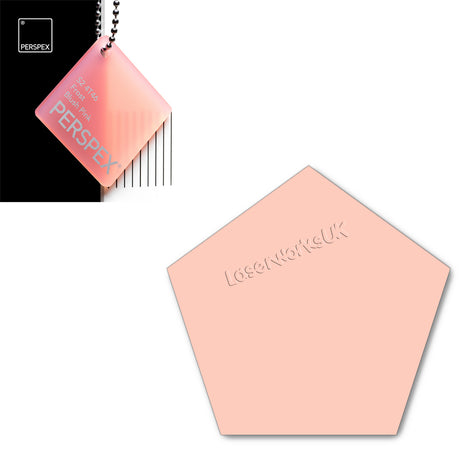 Acrylic Pentagon Blanks (10cm Pack of 5) - Laserworksuk