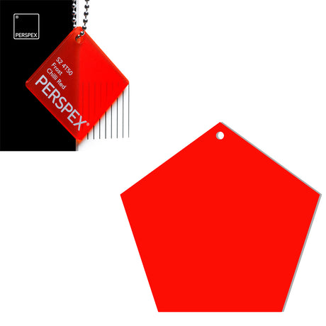 Acrylic Pentagon Blanks (8cm Pack of 6) - Laserworksuk