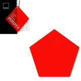 Acrylic Pentagon Blanks (6cm Pack of 8) - Laserworksuk