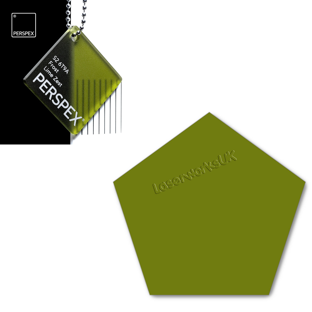 Acrylic Pentagon Blanks (6cm Pack of 8) - Laserworksuk