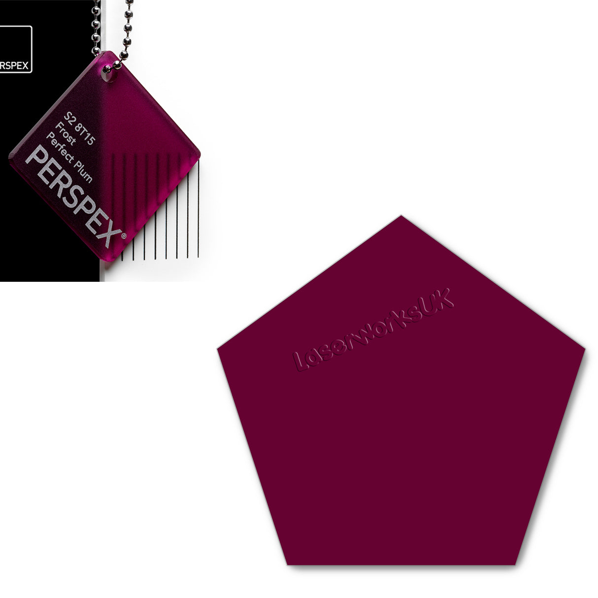 Acrylic Pentagon Blanks (6cm Pack of 8) - Laserworksuk