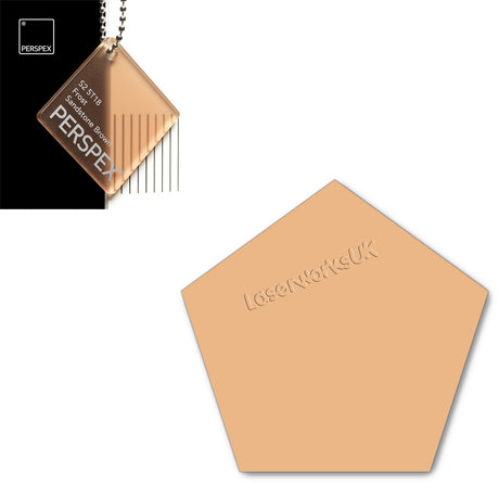 Acrylic Pentagon Blanks (10cm Pack of 5) - Laserworksuk