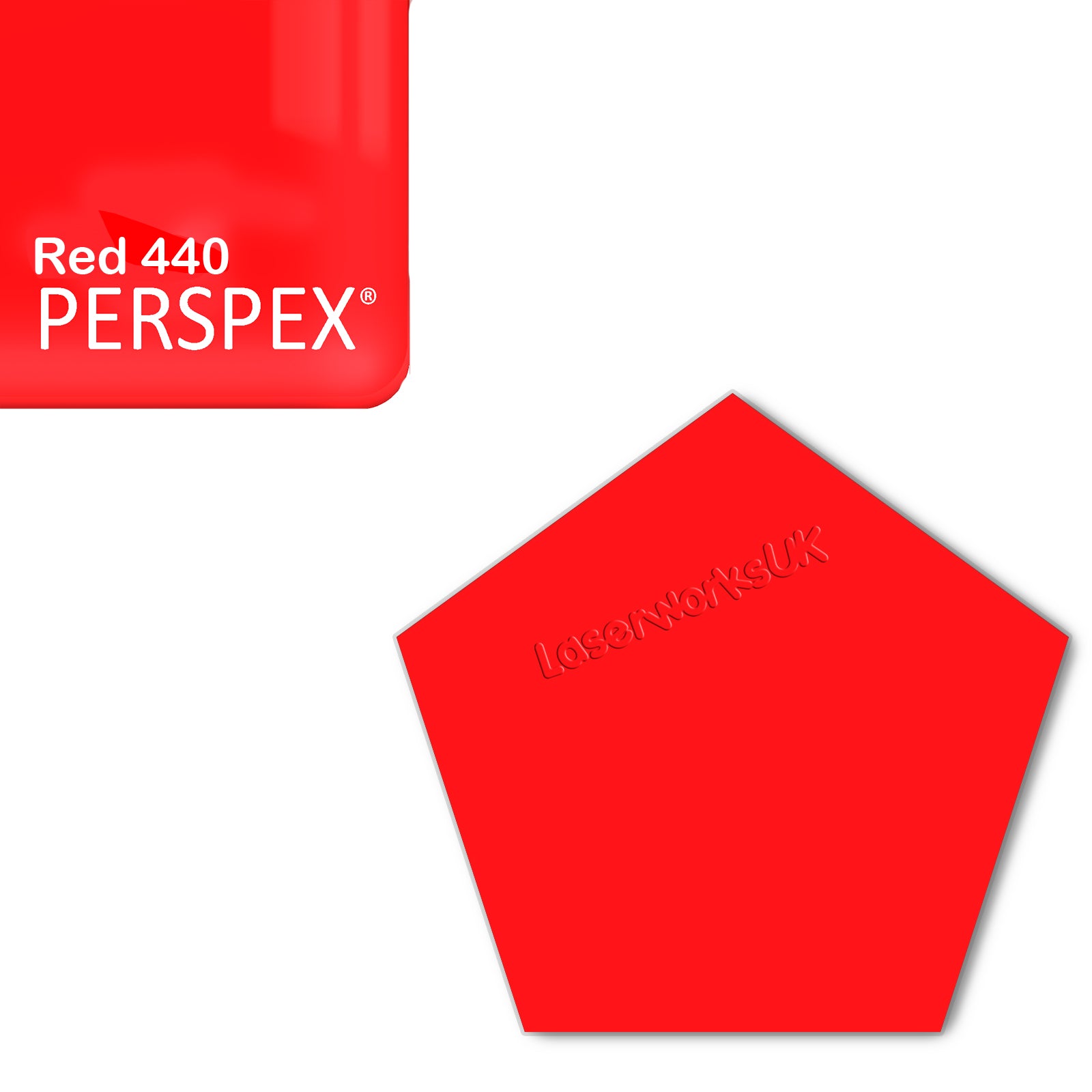 Acrylic Pentagon Blanks (8cm Pack of 6) - Laserworksuk