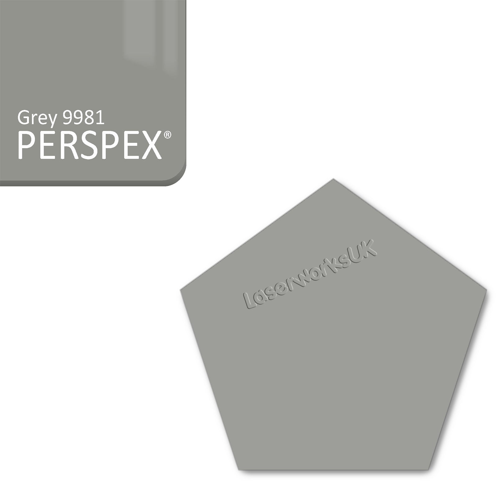 Acrylic Pentagon Blanks (8cm Pack of 6) - Laserworksuk