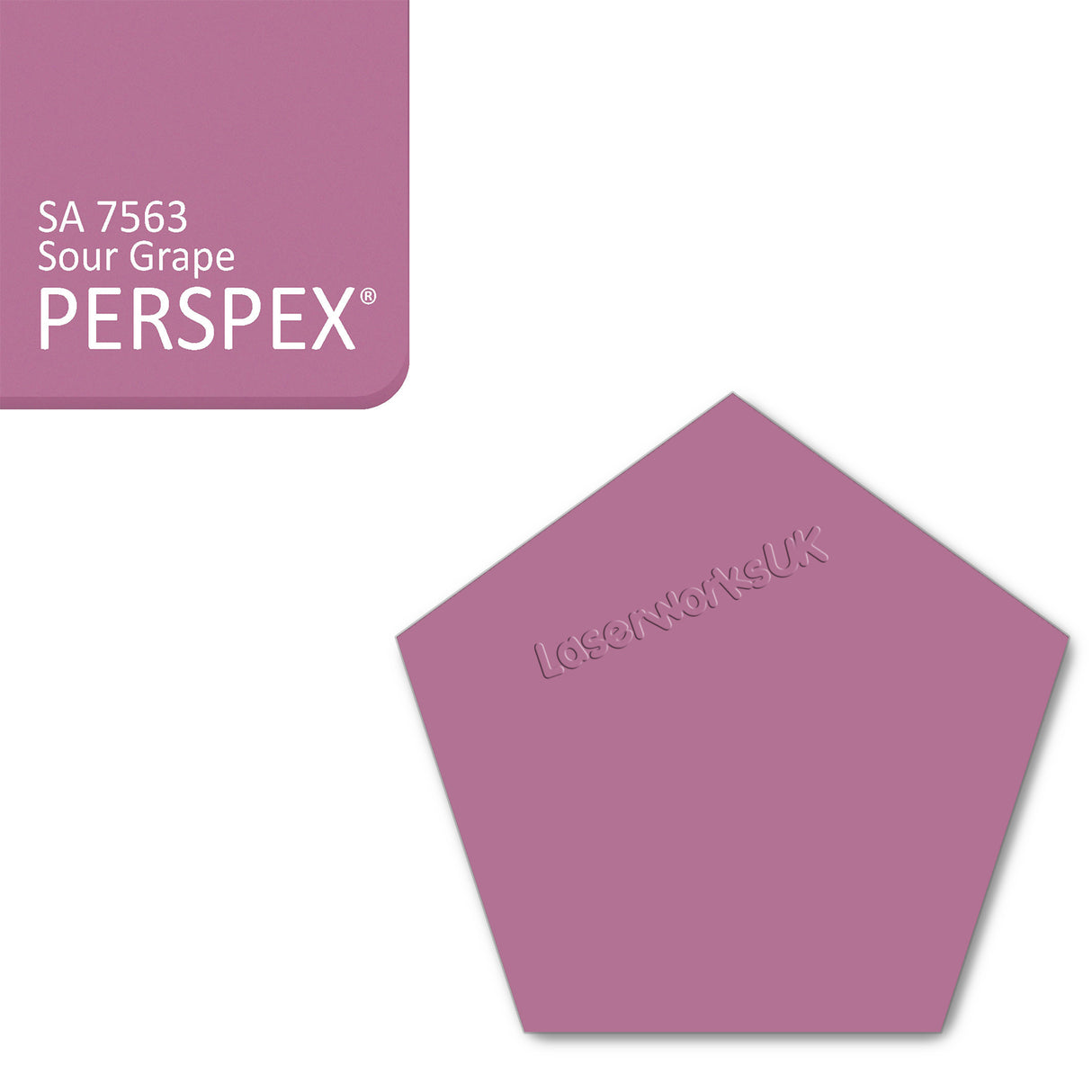 Acrylic Pentagon Blanks (6cm Pack of 8) - Laserworksuk