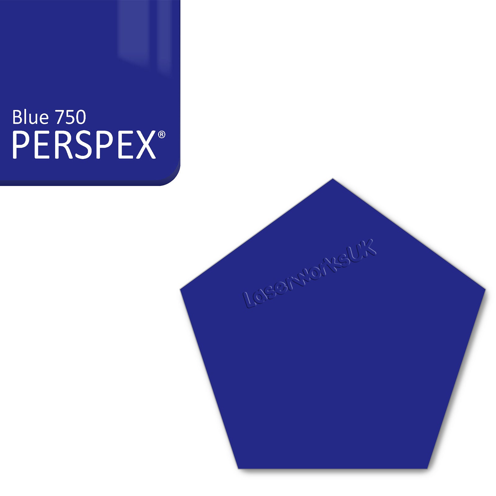 Acrylic Pentagon Blanks (8cm Pack of 6) - Laserworksuk