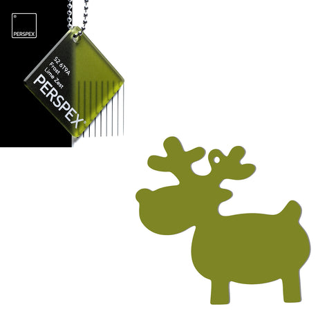Acrylic Christmas Reindeer Blanks - Laserworksuk
