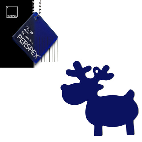 Acrylic Christmas Reindeer Blanks - Laserworksuk