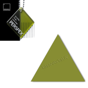 Acrylic Triangle Blanks (8cm Pack of 9) - Laserworksuk