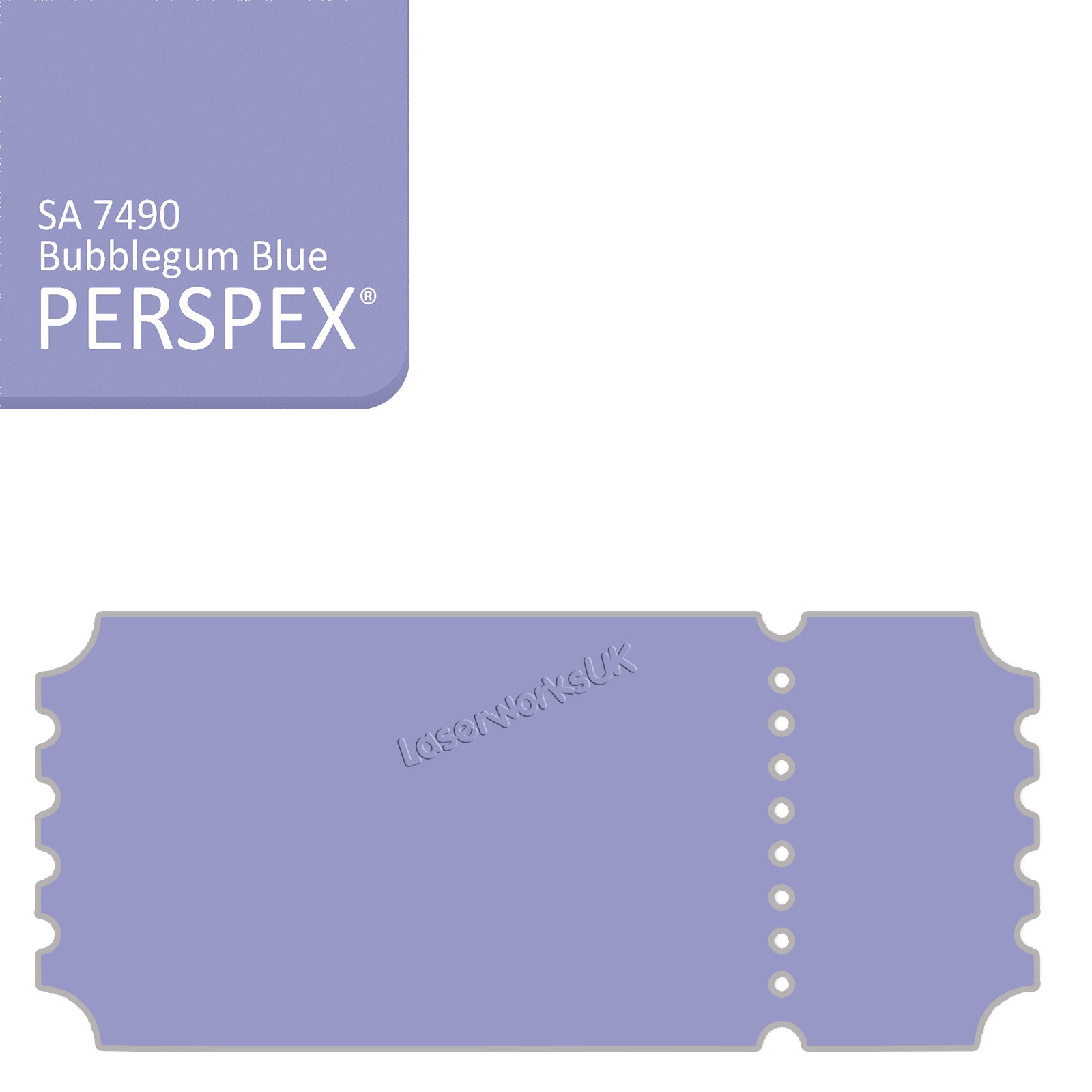 Acrylic Vintage Ticket Blanks - Laserworksuk