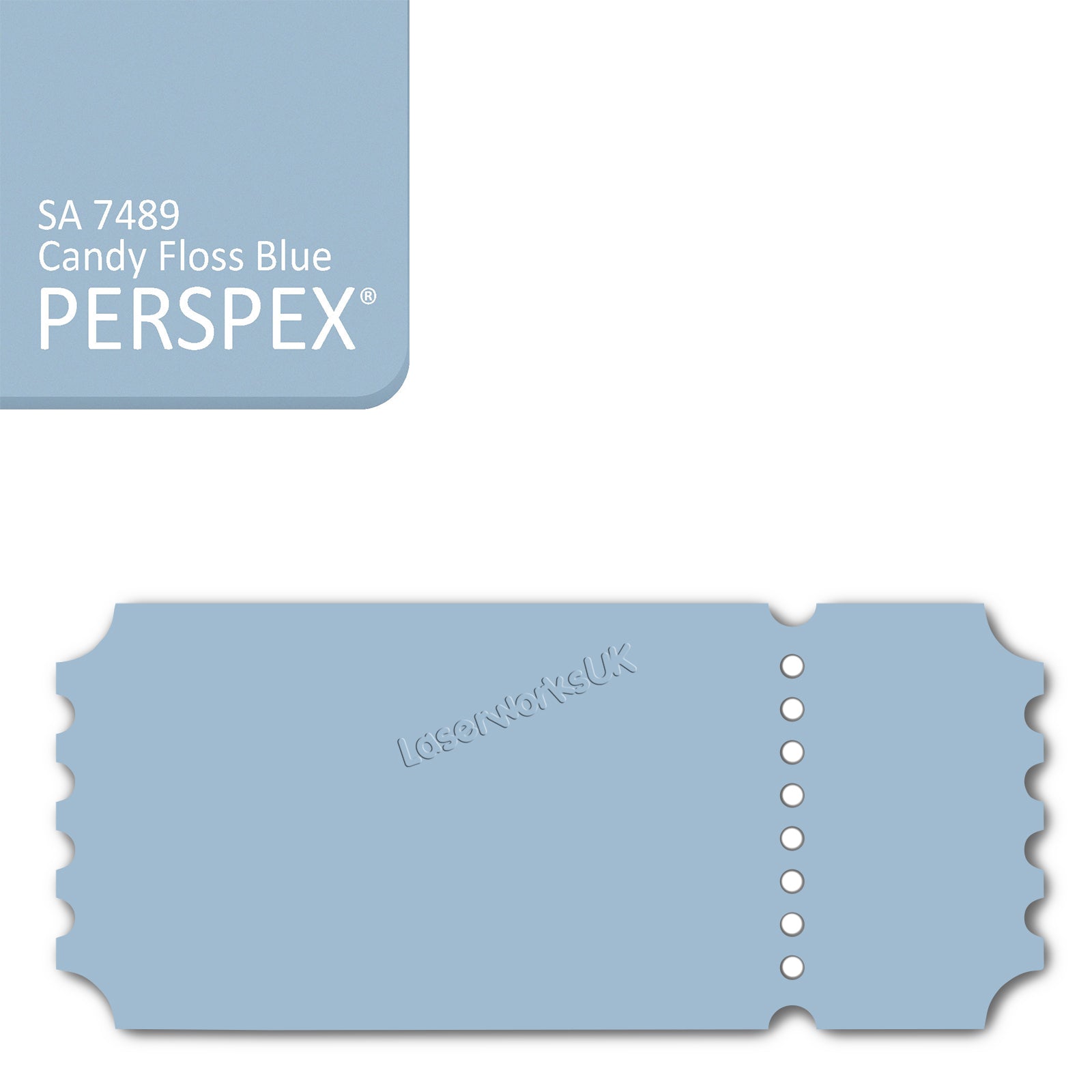 Acrylic Vintage Ticket Blanks - Laserworksuk