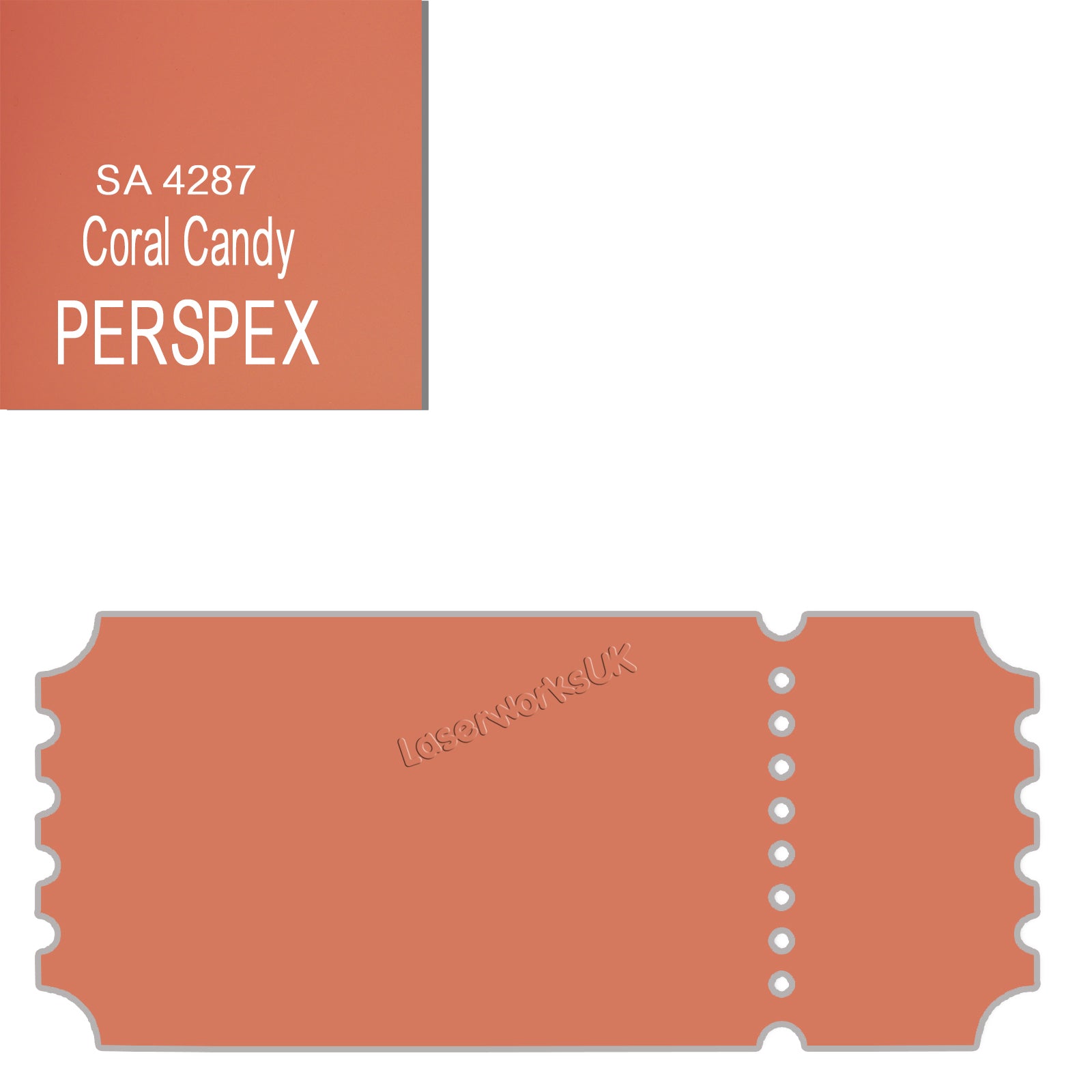 Acrylic Vintage Ticket Blanks - Laserworksuk