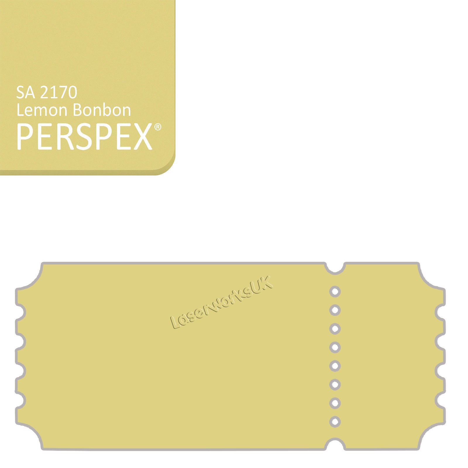 Acrylic Vintage Ticket Blanks - Laserworksuk