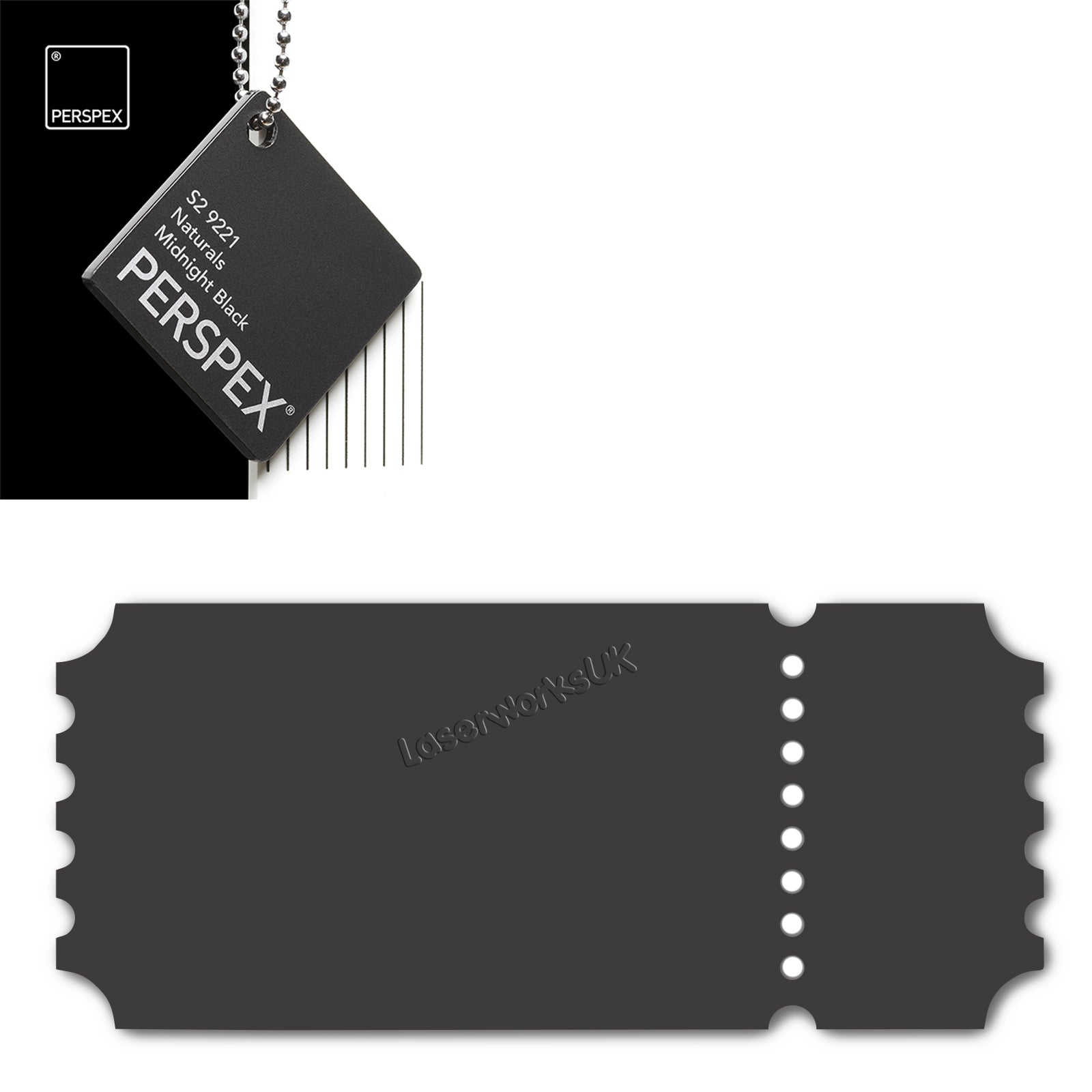 Acrylic Vintage Ticket Blanks - Laserworksuk