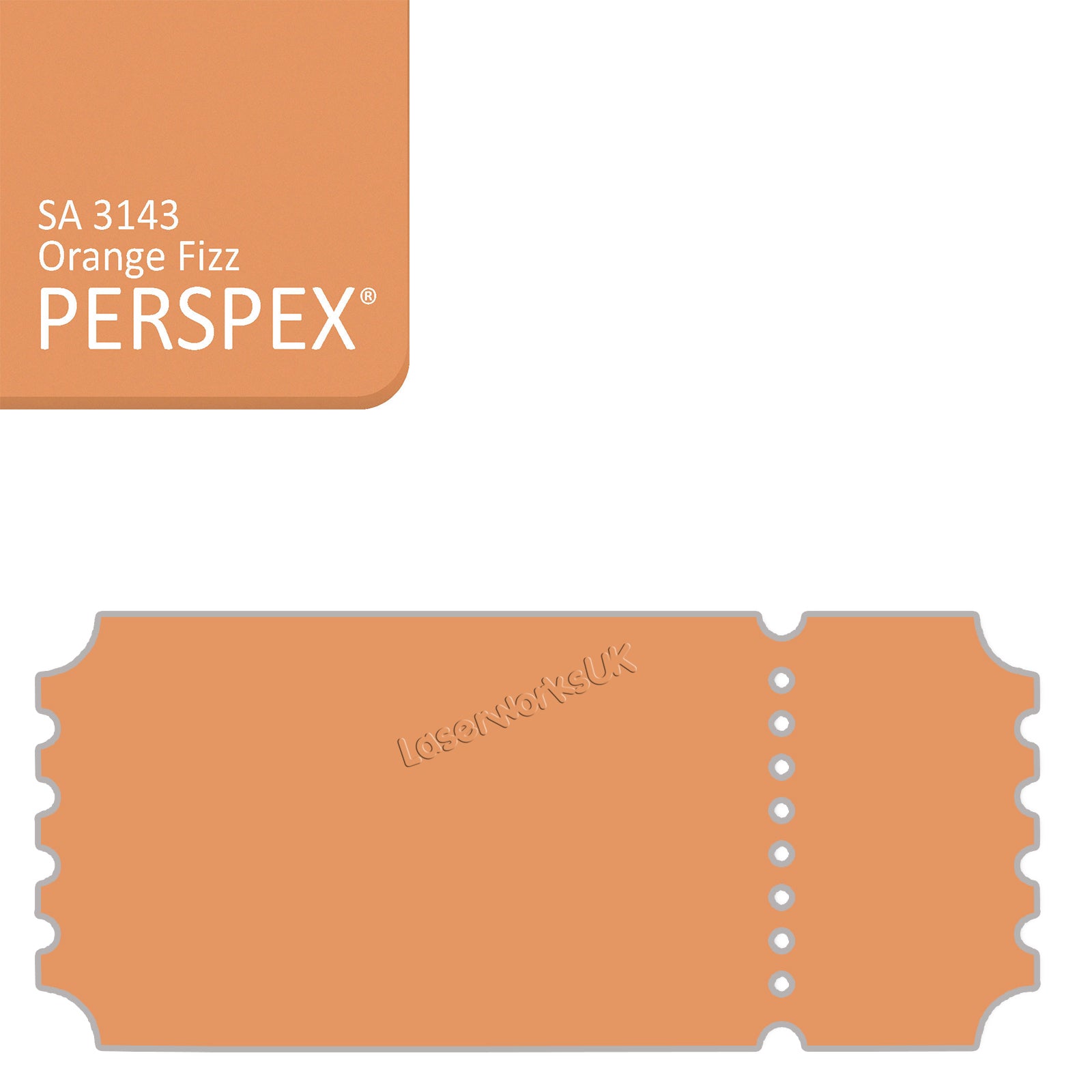 Acrylic Vintage Ticket Blanks - Laserworksuk