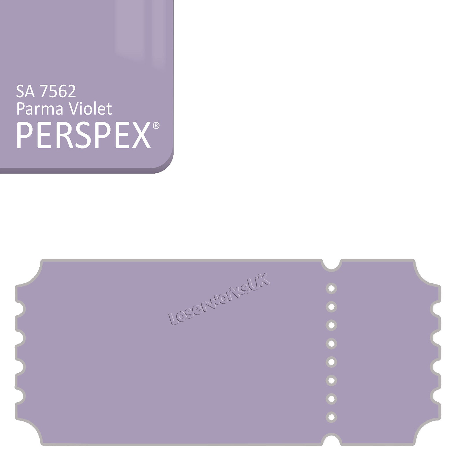 Acrylic Vintage Ticket Blanks - Laserworksuk