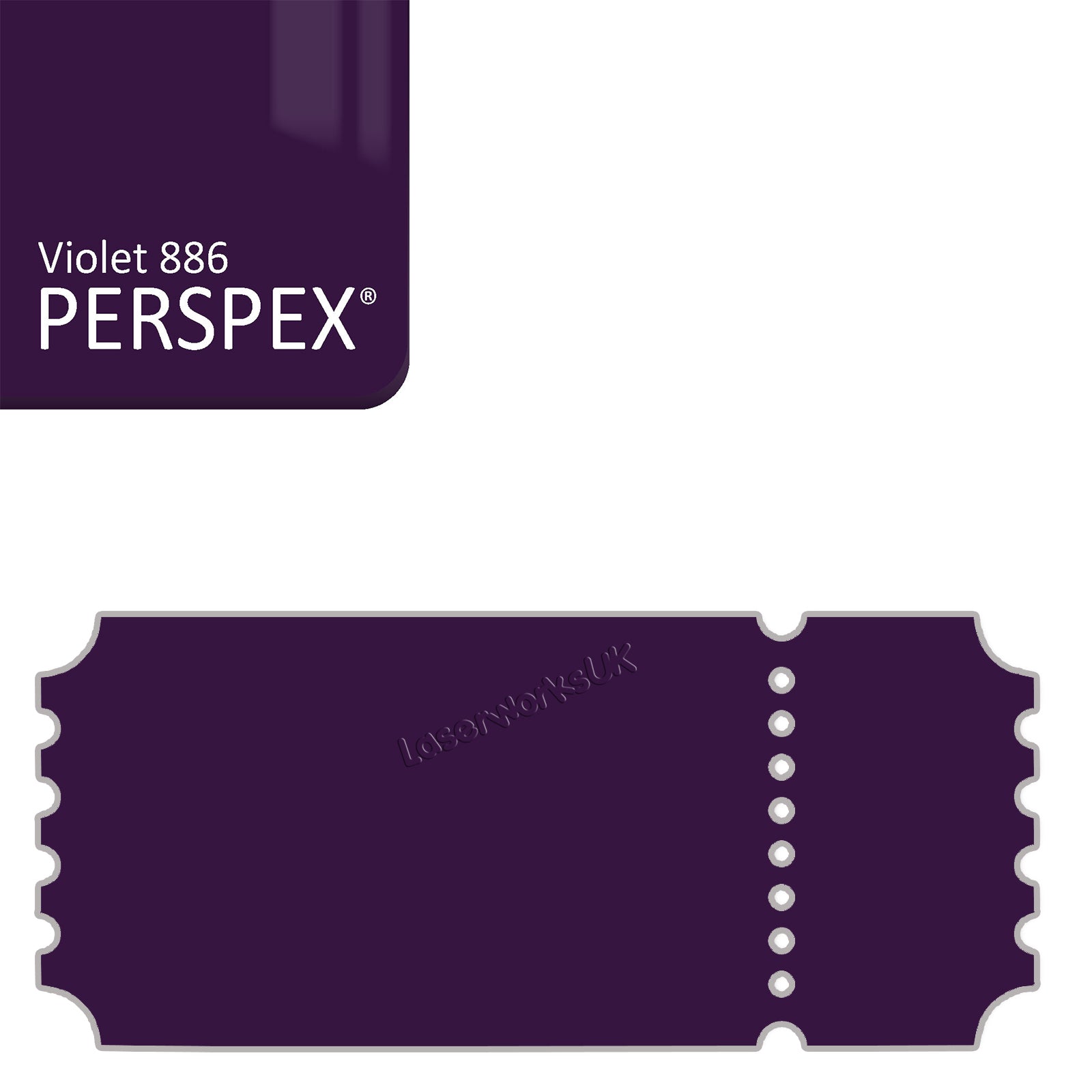 Acrylic Vintage Ticket Blanks - Laserworksuk