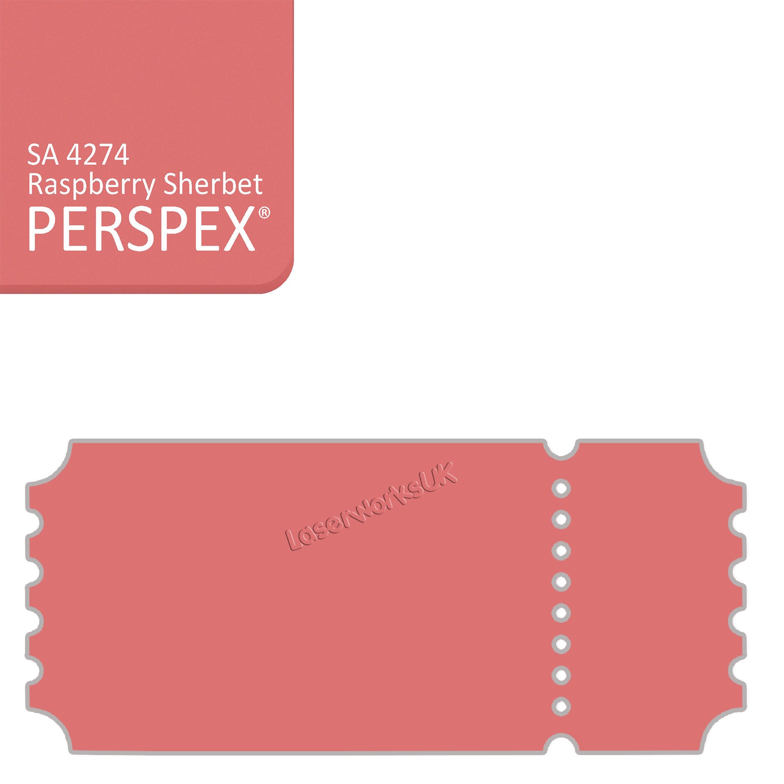 Acrylic Vintage Ticket Blanks - Laserworksuk