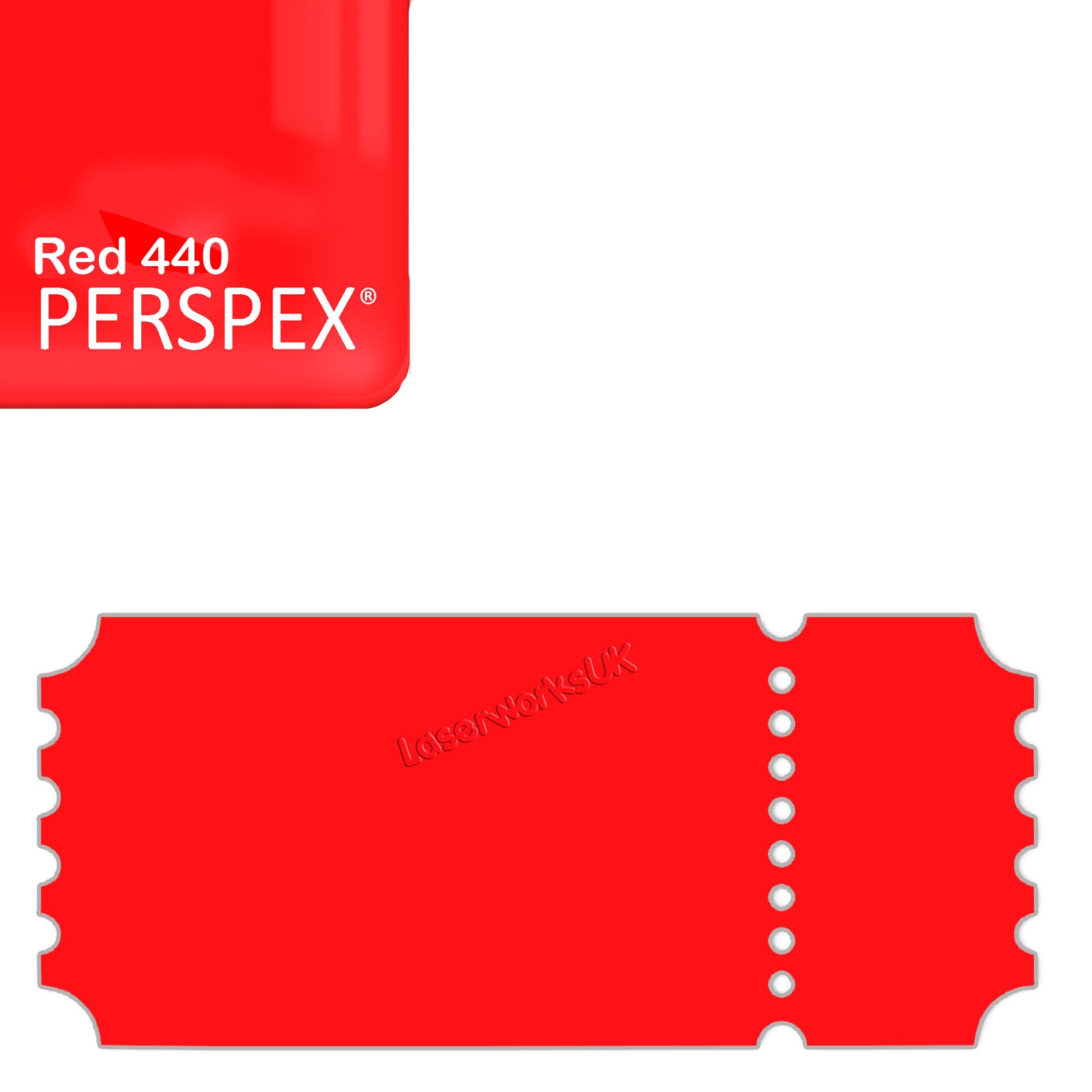 Acrylic Vintage Ticket Blanks - Laserworksuk