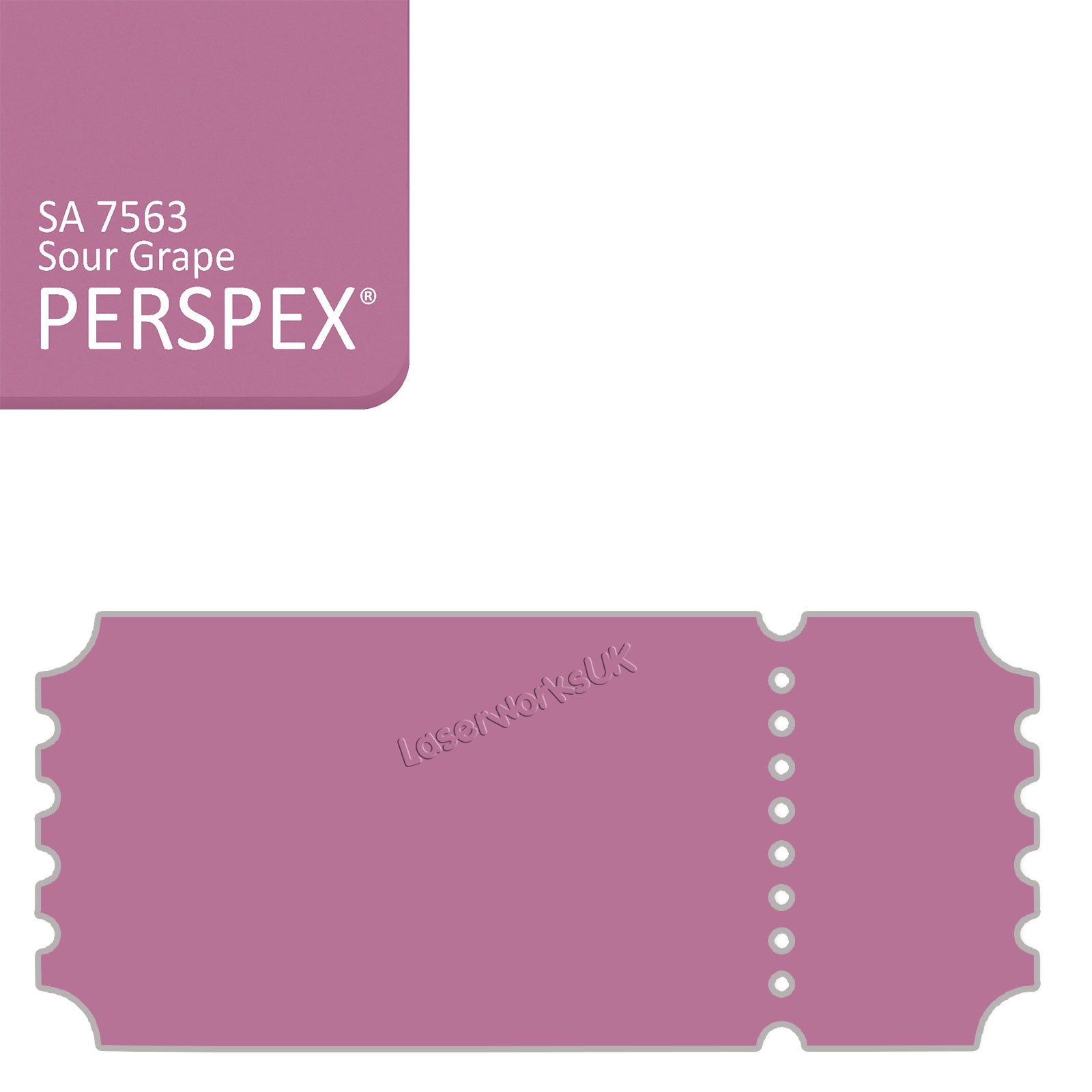 Acrylic Vintage Ticket Blanks - Laserworksuk