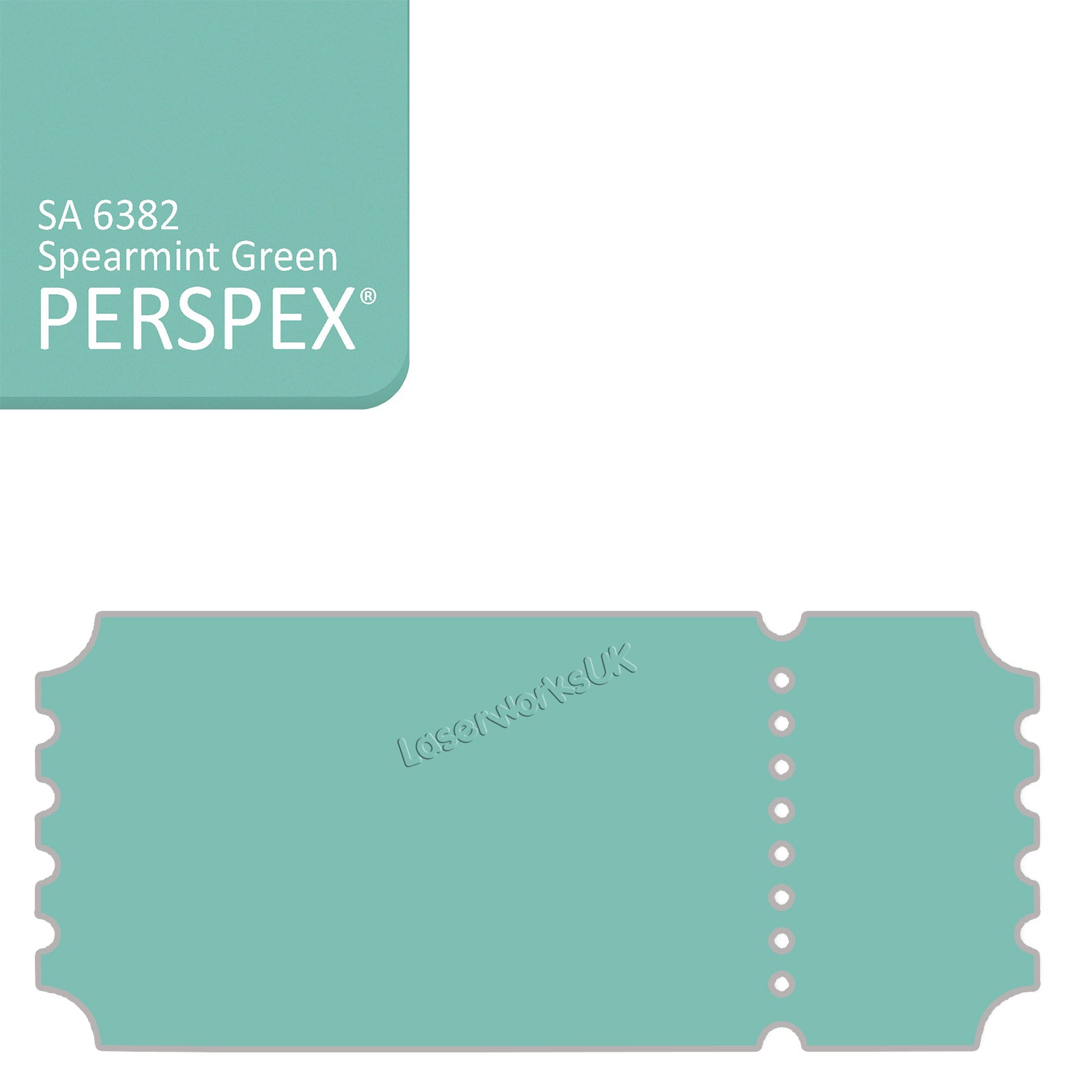 Acrylic Vintage Ticket Blanks - Laserworksuk