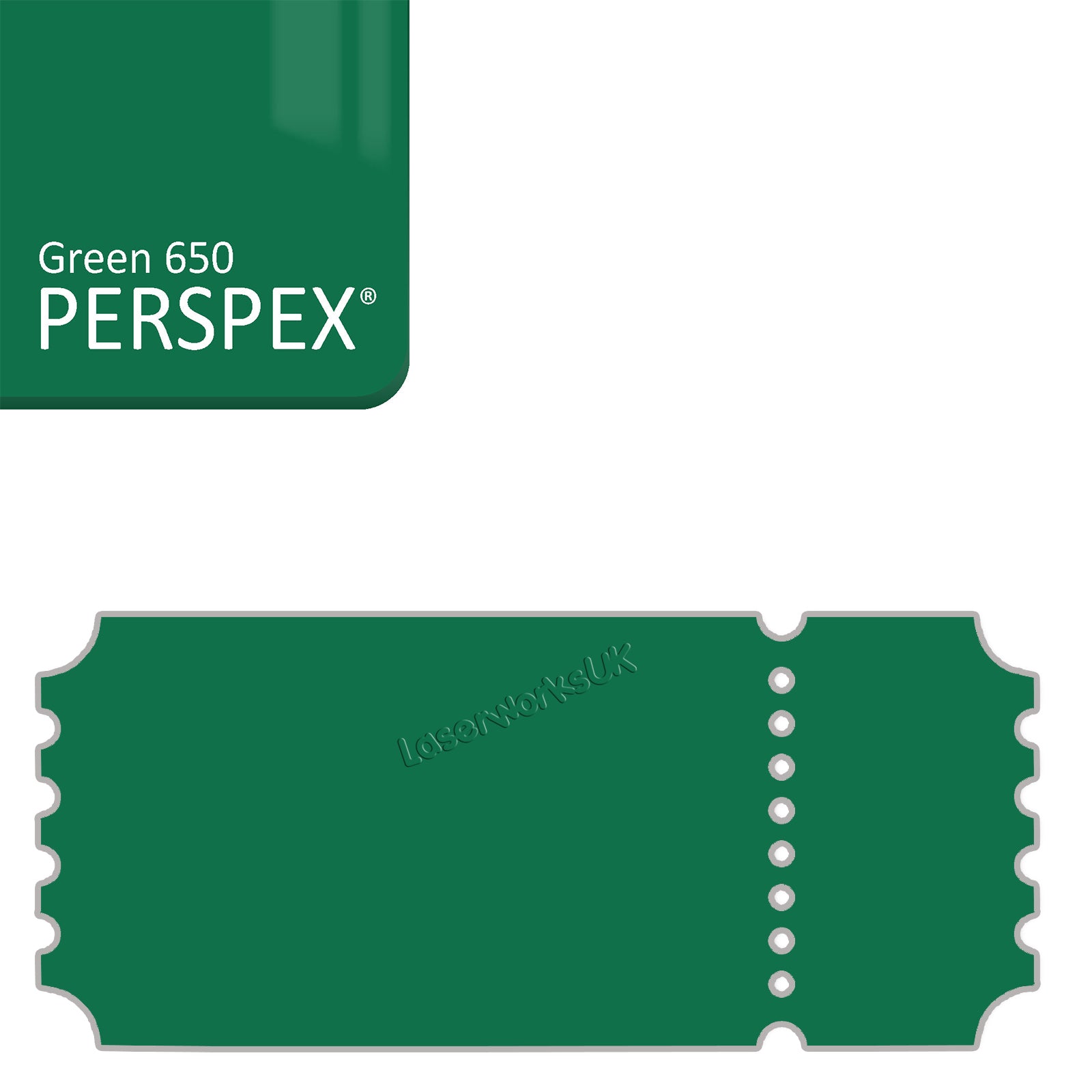 Acrylic Vintage Ticket Blanks - Laserworksuk