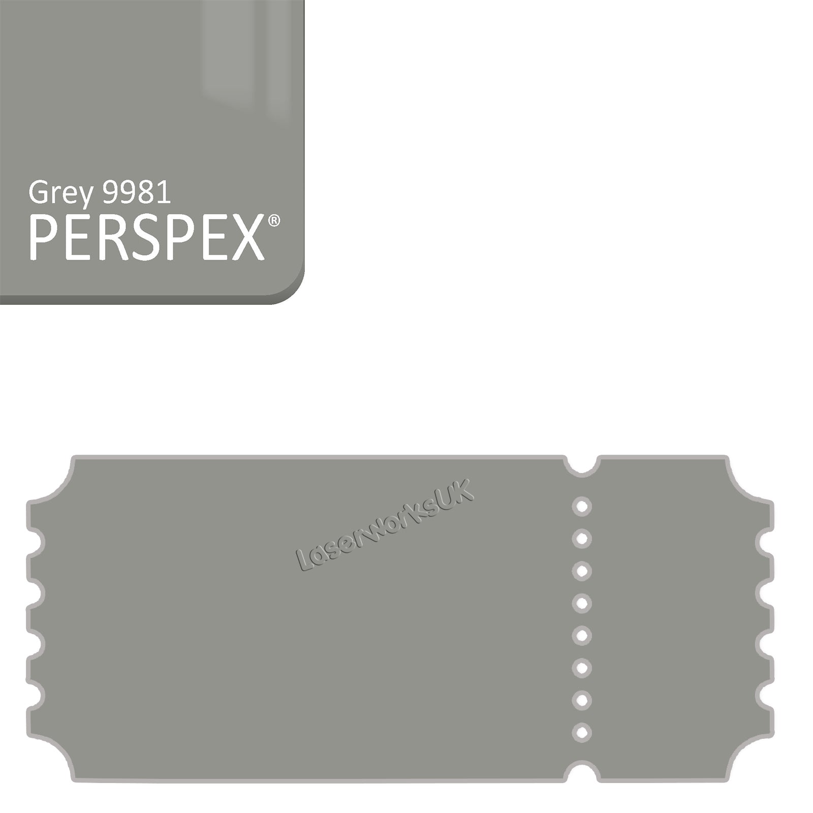 Acrylic Vintage Ticket Blanks - Laserworksuk