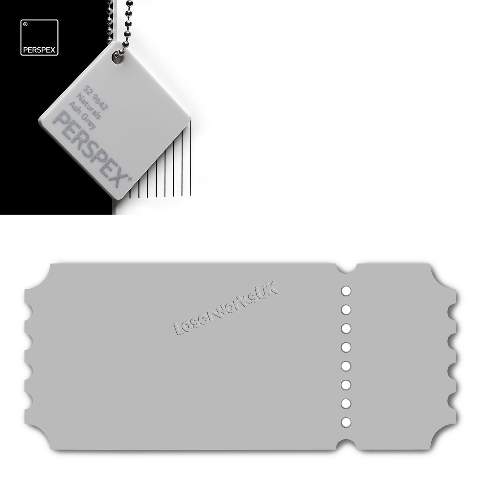 Acrylic Vintage Ticket Blanks - Laserworksuk