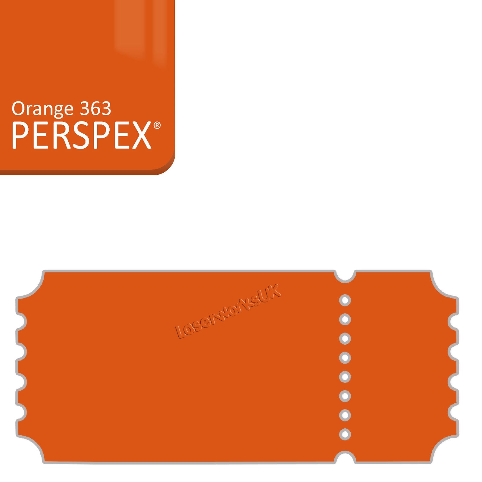 Acrylic Vintage Ticket Blanks - Laserworksuk